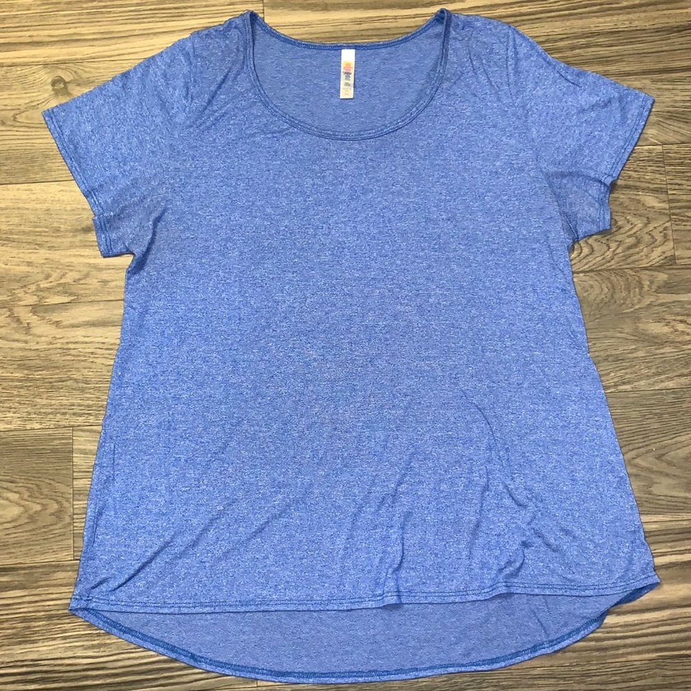 Bright blue LuLaRoe plus size T-Shirt